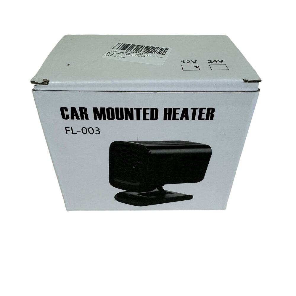 New In Box Deeyota Black Car Mounted Heater Multifunction Folds Rotates‎ 360 12V - Picture 6 of 8